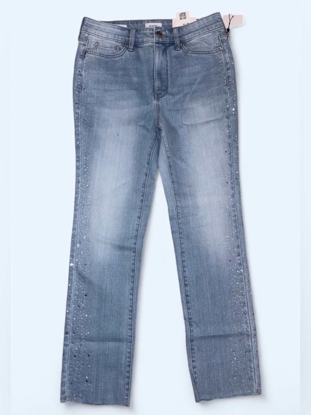 NYDJ Sheri Slim High Rise Rhinestone Jeans Size 6 - NWT